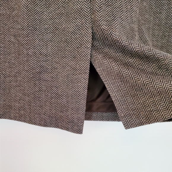 The Limited Brown Herringbone Piped Dress - Picture 10 of 10